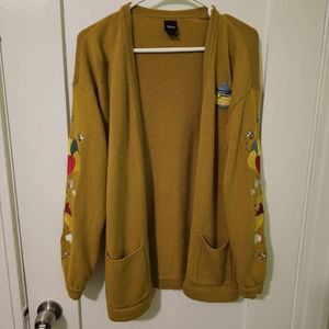 Mustard Yellow Winnie the Pooh Cardigan